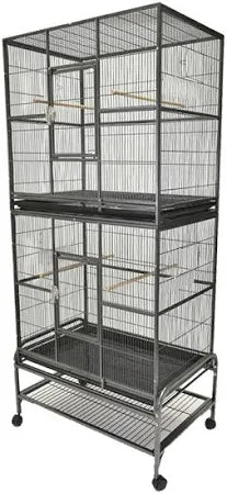 DOUBLE STACK FLIGHT CAGE - 32''x21''x74''